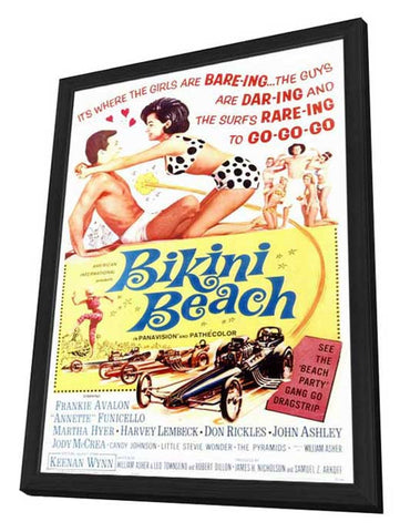 Bikini Beach 11 x 17 Movie Poster - Style A - in Deluxe Aluminum Frame