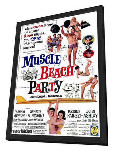 Muscle Beach Party 11 x 17 Movie Poster - Style A - in Deluxe Aluminum Frame