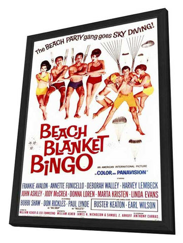 Beach Blanket Bingo 11 x 17 Movie Poster - Style A - in Deluxe Aluminum Frame