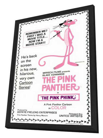 The Pink Panther 11 x 17 Movie Poster - Style A - in Deluxe Aluminum Frame