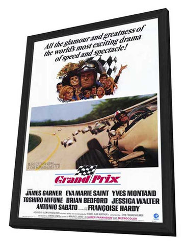 Grand Prix 11 x 17 Movie Poster - Style A - in Deluxe Aluminum Frame