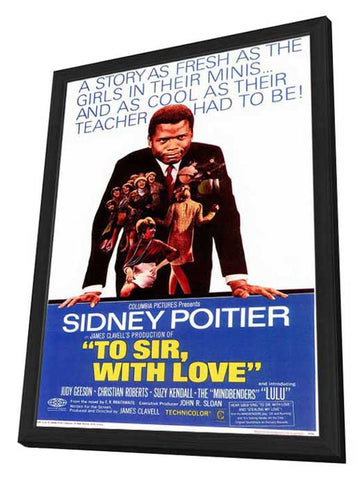 To Sir With Love 11 x 17 Movie Poster - Style A - in Deluxe Aluminum Frame
