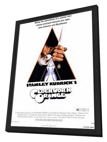 A Clockwork Orange 11 x 17 Movie Poster - Style A - in Deluxe Aluminum Frame