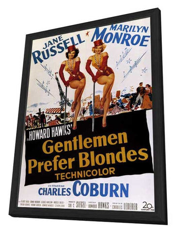 Gentlemen Prefer Blondes 11 x 17 Movie Poster - Style B - in Deluxe Aluminum Frame