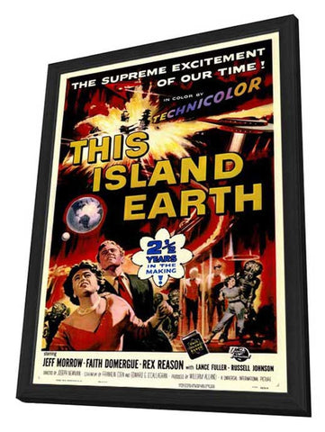 This Island Earth 11 x 17 Movie Poster - Style C - in Deluxe Aluminum Frame