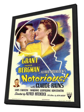 Notorious 11 x 17 Movie Poster - Style A - in Deluxe Aluminum Frame