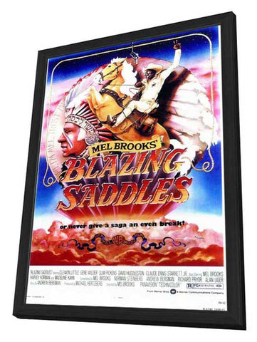Blazing Saddles 11 x 17 Movie Poster - Style C - in Deluxe Aluminum Frame