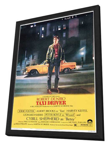 Taxi Driver 11 x 17 Movie Poster - Style A - in Deluxe Aluminum Frame