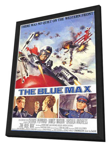 The Blue Max 11 x 17 Movie Poster - Style A - in Deluxe Aluminum Frame