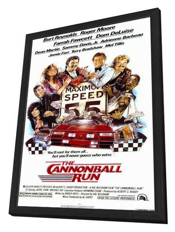 Cannonball Run 11 x 17 Movie Poster - Style A - in Deluxe Aluminum Frame