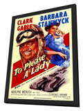 To Please a Lady 11 x 17 Movie Poster - Style A - in Deluxe Aluminum Frame