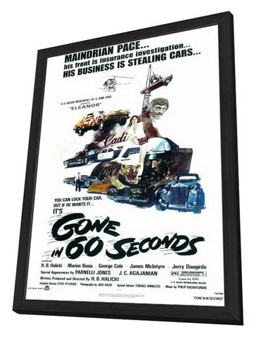 Gone in 60 Seconds 11 x 17 Movie Poster - Style A - in Deluxe Aluminum Frame