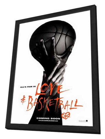 Love and Basketball 11 x 17 Movie Poster - Style B - in Deluxe Aluminum Frame