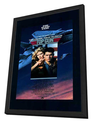 Top Gun 11 x 17 Movie Poster - Style A - in Deluxe Aluminum Frame