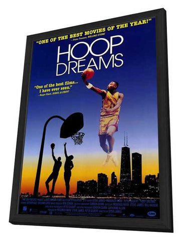 Hoop Dreams 11 x 17 Movie Poster - Style B - in Deluxe Aluminum Frame