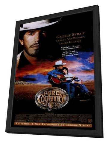 Pure Country 11 x 17 Movie Poster - Style A - in Deluxe Aluminum Frame
