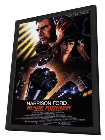 Blade Runner 11 x 17 Movie Poster - Style A - in Deluxe Aluminum Frame
