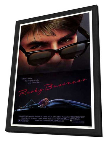 Risky Business 11 x 17 Movie Poster - Style A - in Deluxe Aluminum Frame
