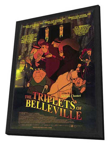 The Triplets of Belleville 11 x 17 Movie Poster - Style A - in Deluxe Aluminum Frame