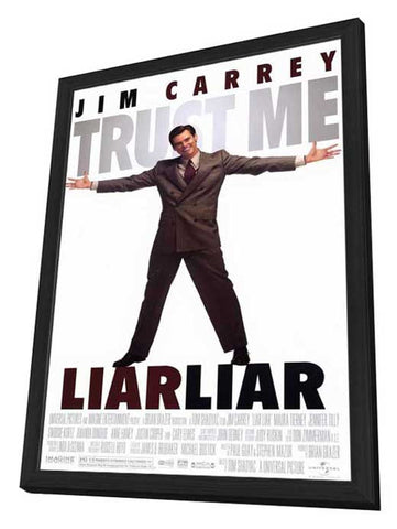 Liar Liar 11 x 17 Movie Poster - Style A - in Deluxe Aluminum Frame