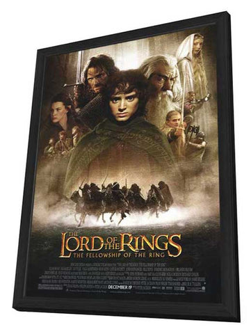 Lord of the Rings 1: The Fellowship of the Ring 11 x 17 Movie Poster - Style B - in Deluxe Aluminum Frame