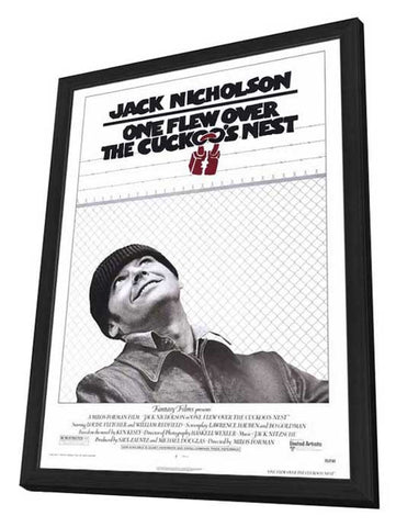 One Flew Over The Cuckoo's Nest 11 x 17 Movie Poster - Style A - in Deluxe Aluminum Frame