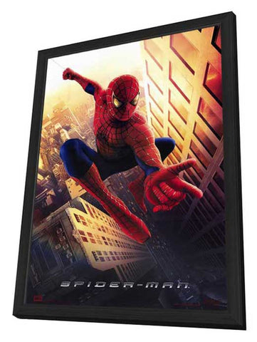 Spider-Man 11 x 17 Movie Poster - Style A - in Deluxe Aluminum Frame