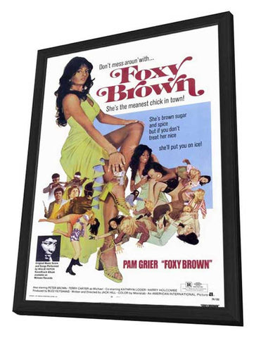 Foxy Brown 11 x 17 Movie Poster - Style A - in Deluxe Aluminum Frame