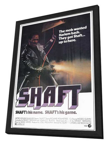 Shaft 11 x 17 Movie Poster - Style A - in Deluxe Aluminum Frame