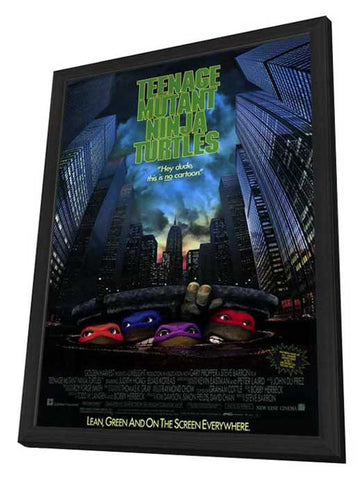 Teenage Mutant Ninja Turtles: The Movie 11 x 17 Movie Poster - Style A - in Deluxe Aluminum Frame