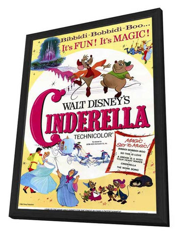 Cinderella 11 x 17 Movie Poster - Style A - in Deluxe Aluminum Frame