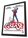 Grease 11 x 17 Movie Poster - Style B - in Deluxe Aluminum Frame