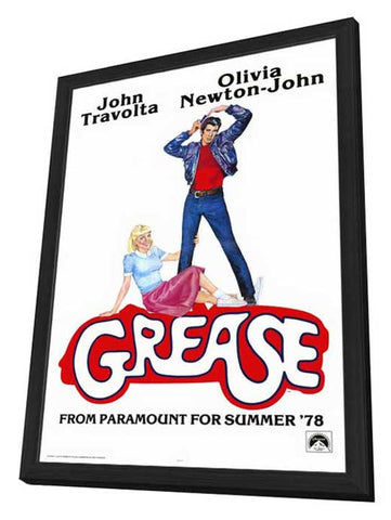 Grease 11 x 17 Movie Poster - Style B - in Deluxe Aluminum Frame