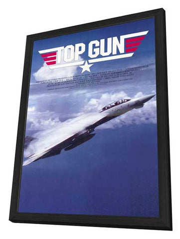 Top Gun 11 x 17 Movie Poster - Style C - in Deluxe Aluminum Frame