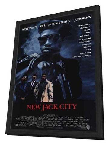 New Jack City 11 x 17 Movie Poster - Style A - in Deluxe Aluminum Frame
