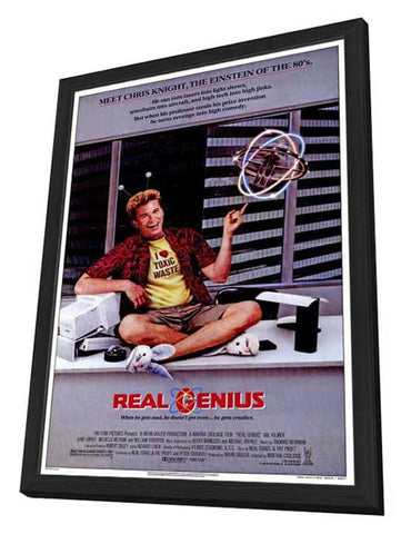 Real Genius 11 x 17 Movie Poster - Style A - in Deluxe Wood Frame