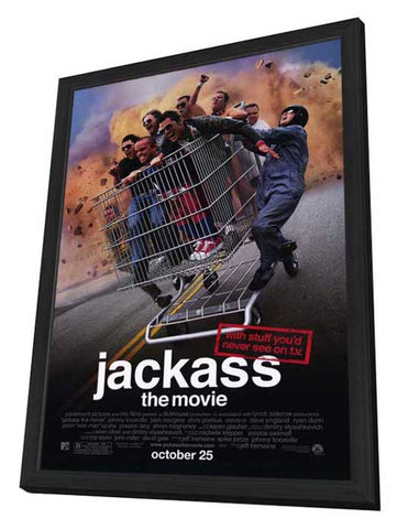 Jackass: The Movie 11 x 17 Movie Poster - Style A - in Deluxe Aluminum Frame