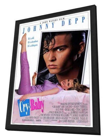Cry Baby 11 x 17 Movie Poster - Style A - in Deluxe Aluminum Frame