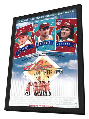 A League of Their Own 11 x 17 Movie Poster - Style A - in Deluxe Aluminum Frame