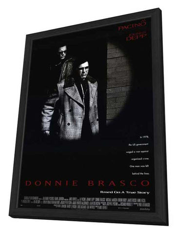 Donnie Brasco   11 x 17 Movie Poster - Style A - in Deluxe Aluminum Frame