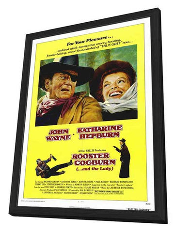 Rooster Cogburn 11 x 17 Movie Poster - Style A - in Deluxe Aluminum Frame