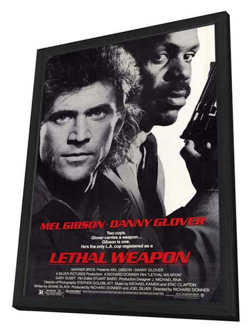 Lethal Weapon 11 x 17 Movie Poster - Style A - in Deluxe Aluminum Frame