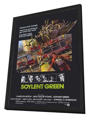 Soylent Green 11 x 17 Movie Poster - Style A - in Deluxe Aluminum Frame