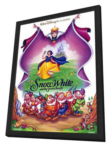 Snow White and the Seven Dwarfs 11 x 17 Movie Poster - Style A - in Deluxe Aluminum Frame