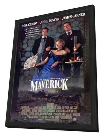 Maverick 11 x 17 Movie Poster - Style A - in Deluxe Aluminum Frame