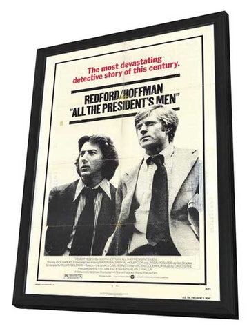 All the President's Men 11 x 17 Movie Poster - Style A - in Deluxe Aluminum Frame