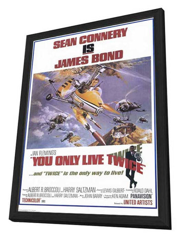 You Only Live Twice 11 x 17 Movie Poster - Style B - in Deluxe Aluminum Frame