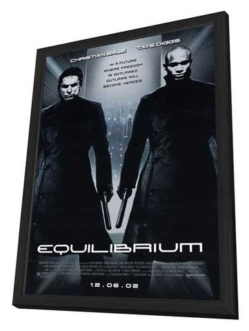 Equilibrium 11 x 17 Movie Poster - Style A - in Deluxe Aluminum Frame