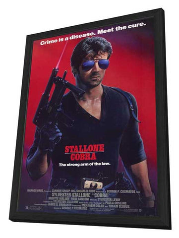 Cobra 11 x 17 Movie Poster - Style A - in Deluxe Aluminum Frame