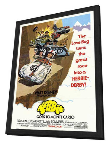Herbie Goes to Monte Carlo 11 x 17 Movie Poster - Style A - in Deluxe Aluminum Frame